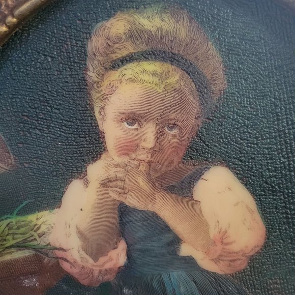 Vintage Artinini Etched Engraving in Gilded Frame, Innocence, by Artini Art Inc - Picture 3 of 6